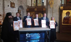 В Коложской церкви Гродно прошла презентация почтового проекта «С праздником Пасхи!»